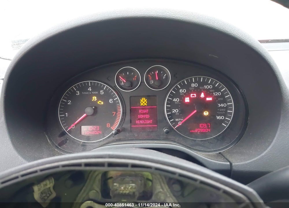 2007 AUDI A3 2.0T VIN: WAUNF78P07A152649