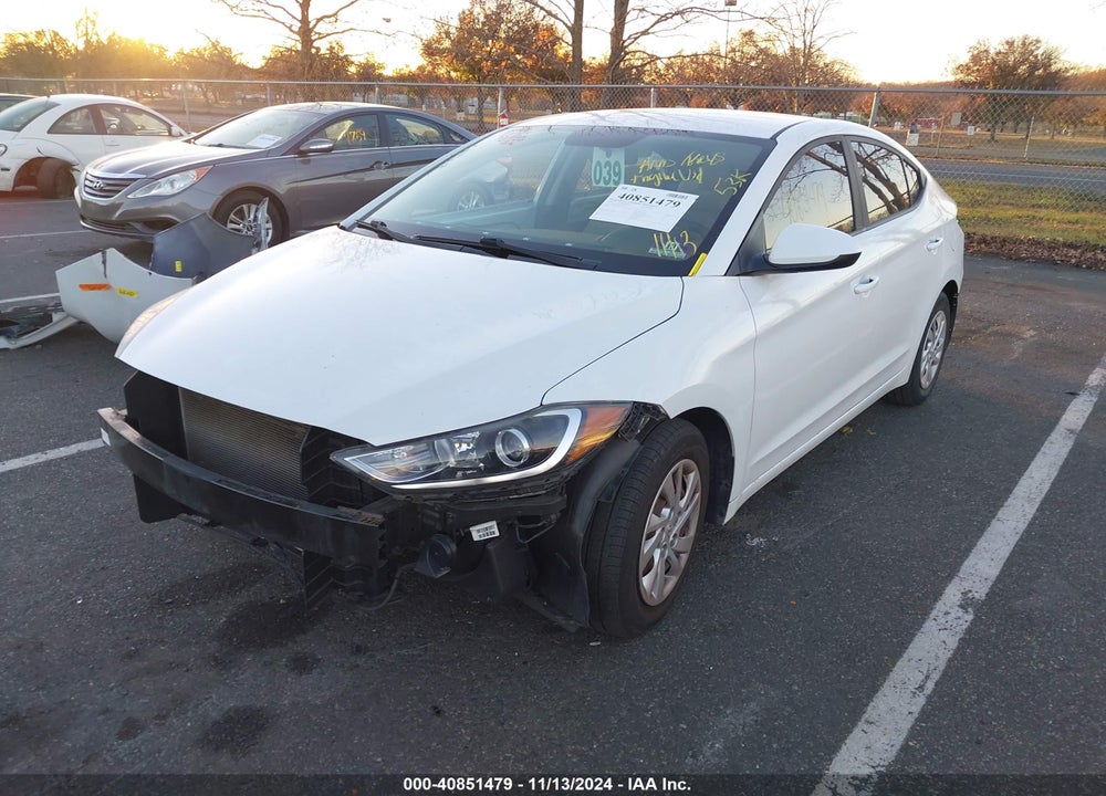2018 HYUNDAI ELANTRA SE VIN: 5NPD74LF6JH277695