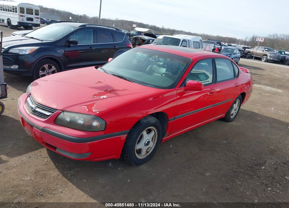 2002 CHEVROLET IMPALA LS VIN: 2G1WH55K229259245