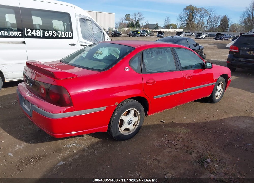 2002 CHEVROLET IMPALA LS VIN: 2G1WH55K229259245