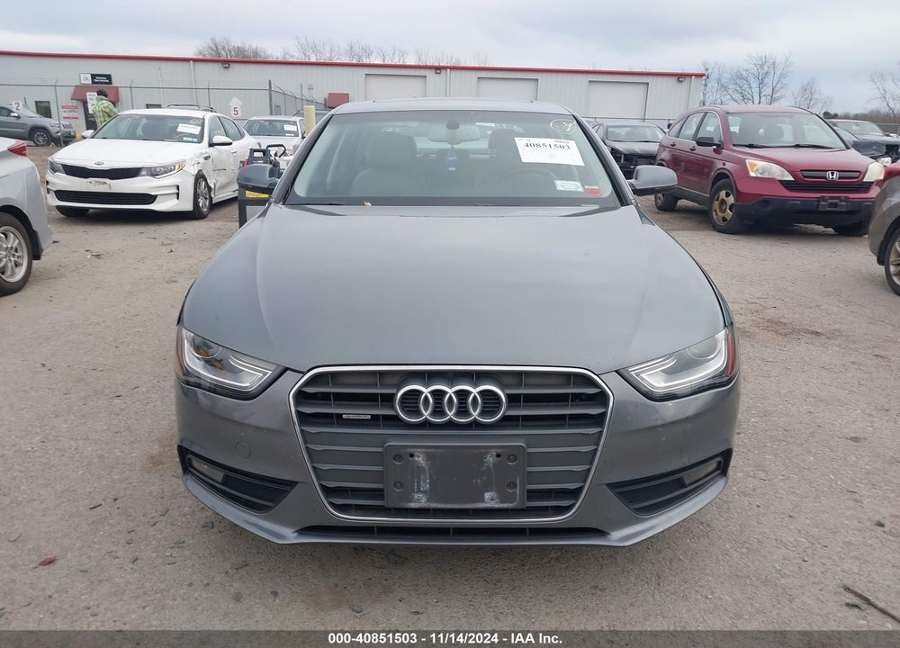 2013 AUDI A4 2.0T PREMIUM VIN: WAUFFAFL9DN050529