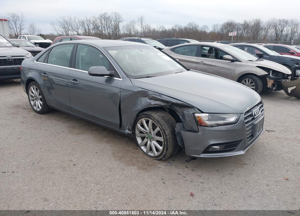 2013 AUDI A4 2.0T PREMIUM VIN: WAUFFAFL9DN050529