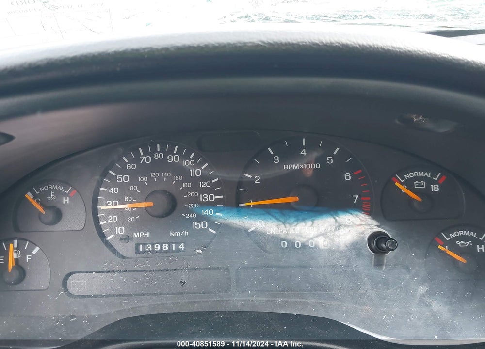 1997 FORD MUSTANG GT VIN: 1FALP42X2VF160708