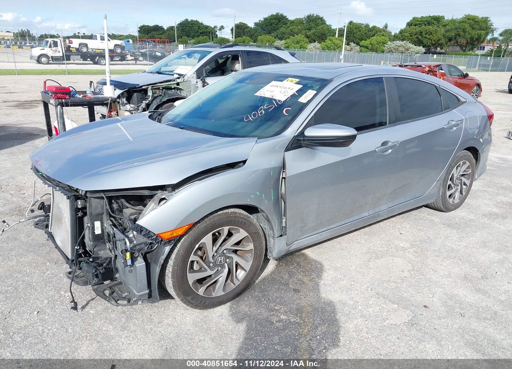 2018 HONDA CIVIC EX VIN: 19XFC2F8XJE004799