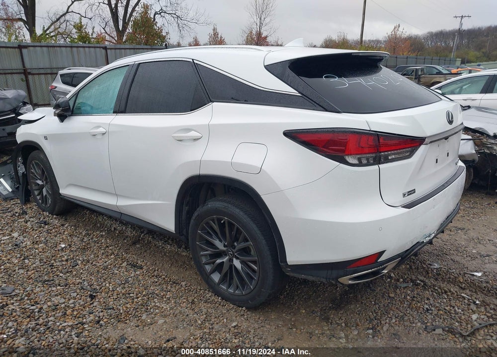 2022 LEXUS RX 350 F SPORT APPEARANCE VIN: 2T2SZMDA8NC344029