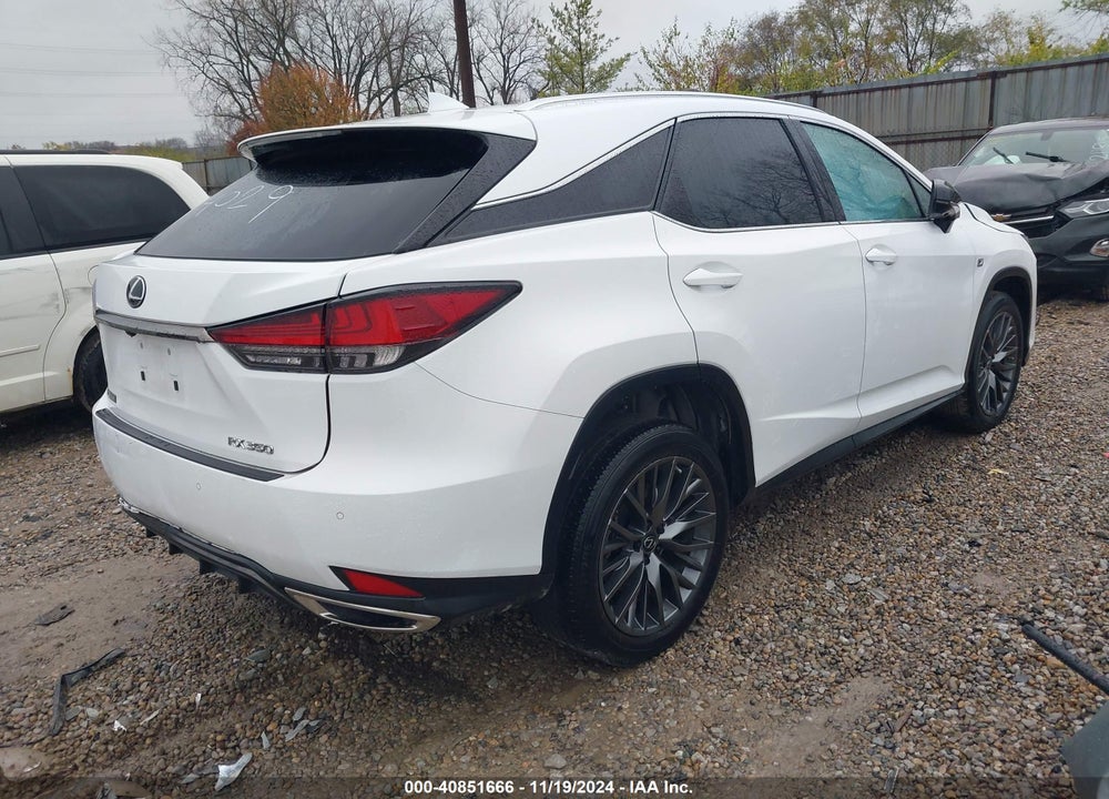 2022 LEXUS RX 350 F SPORT APPEARANCE VIN: 2T2SZMDA8NC344029