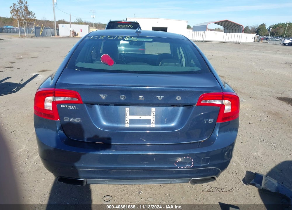 2015 VOLVO S60 T5 PREMIER VIN: YV126MFK1F1350841