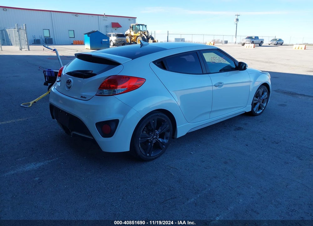 2013 HYUNDAI VELOSTER TURBO W/BLACK VIN: KMHTC6AE5DU166977