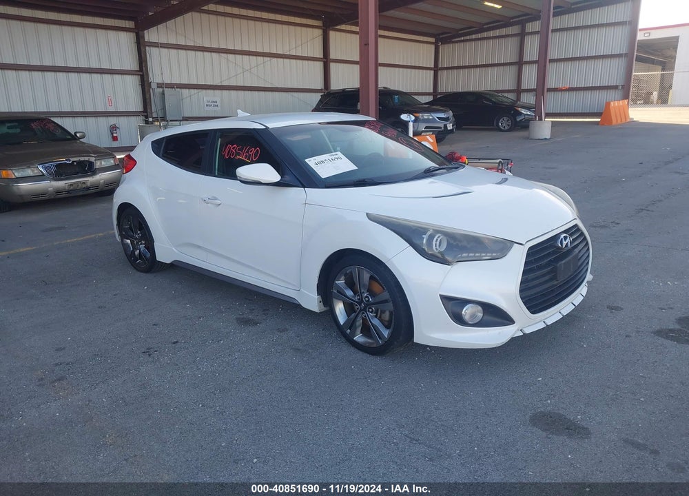 2013 HYUNDAI VELOSTER TURBO W/BLACK VIN: KMHTC6AE5DU166977