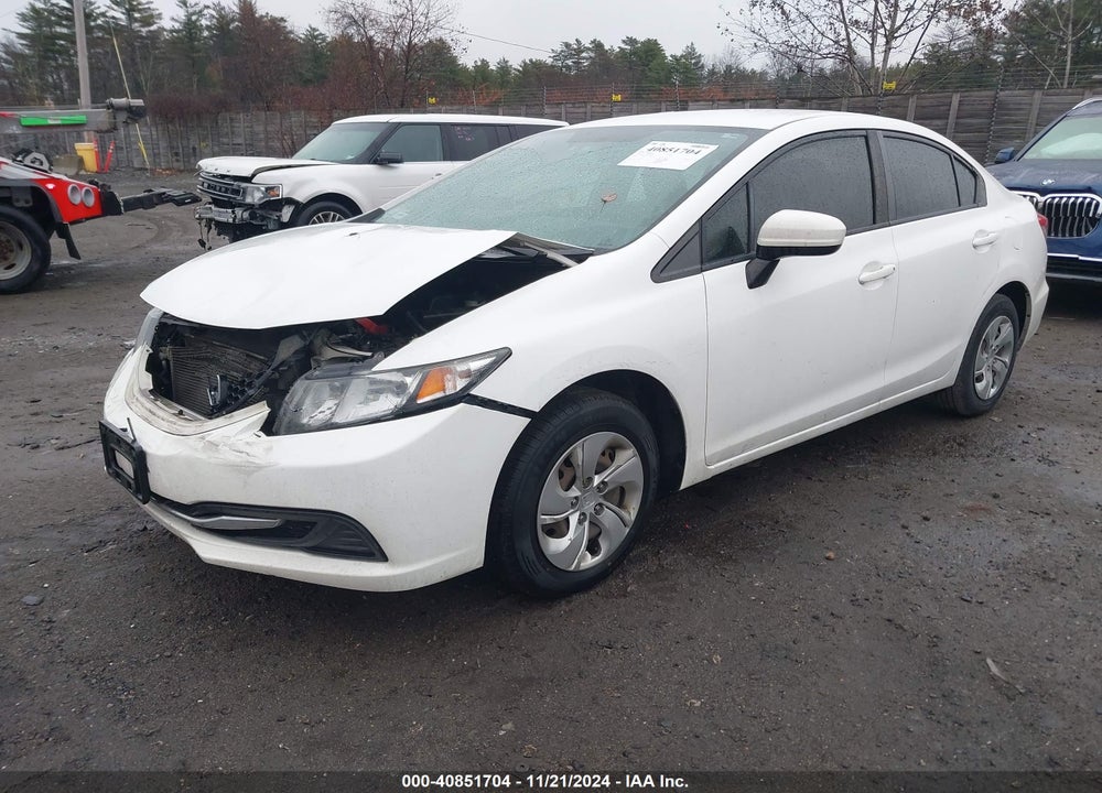 2015 HONDA CIVIC LX VIN: 19XFB2F55FE267458