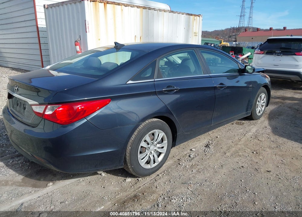 2011 HYUNDAI SONATA GLS VIN: 5NPEB4ACXBH104582