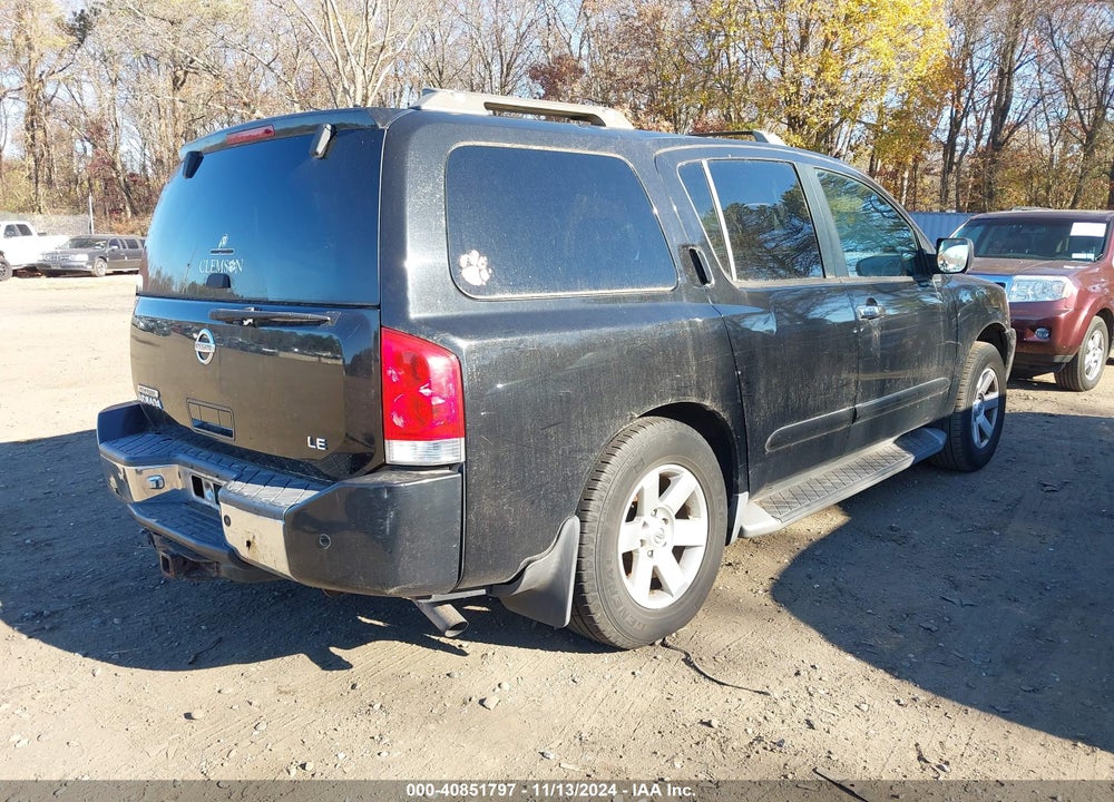 2004 NISSAN PATHFINDER ARMADA LE VIN: 5N1AA08B84N734588