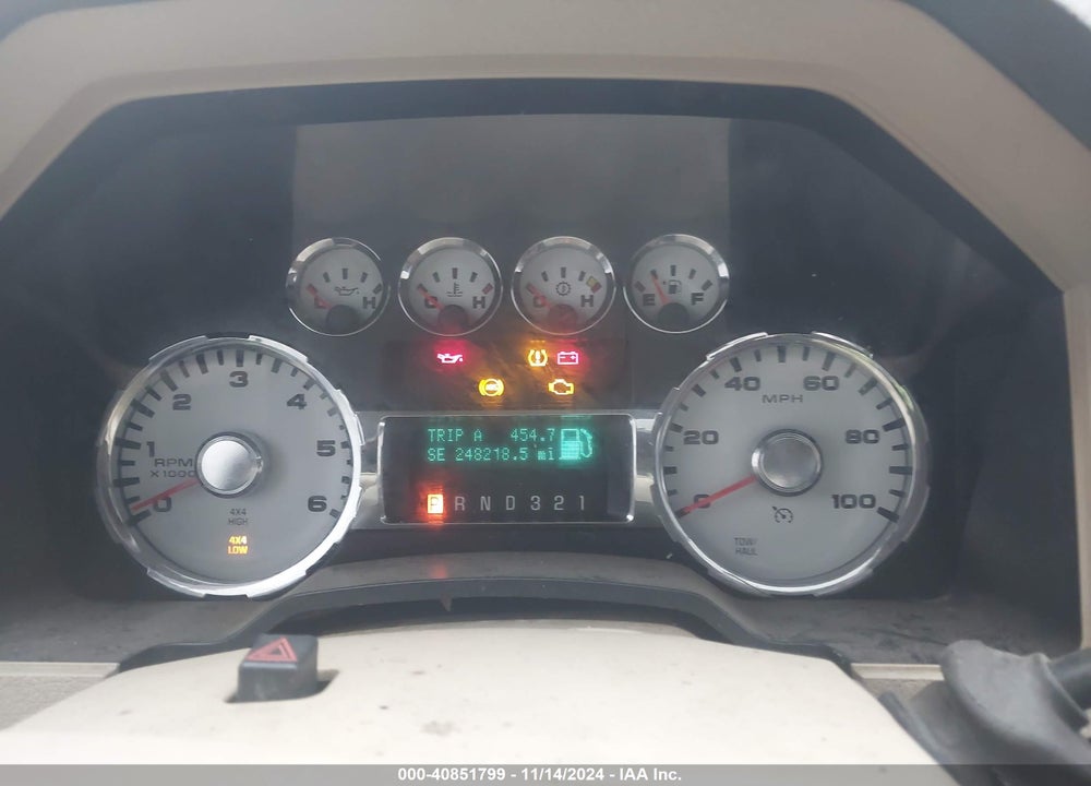 2010 FORD F-250 CABELA'S/KING RANCH/LARIAT/XL/XLT VIN: 1FTSW2B51AEA94275