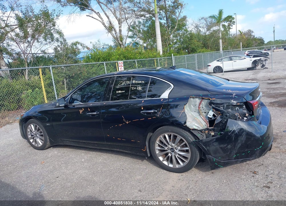 2019 INFINITI Q50 3.0T LUXE VIN: JN1EV7AP1KM518838