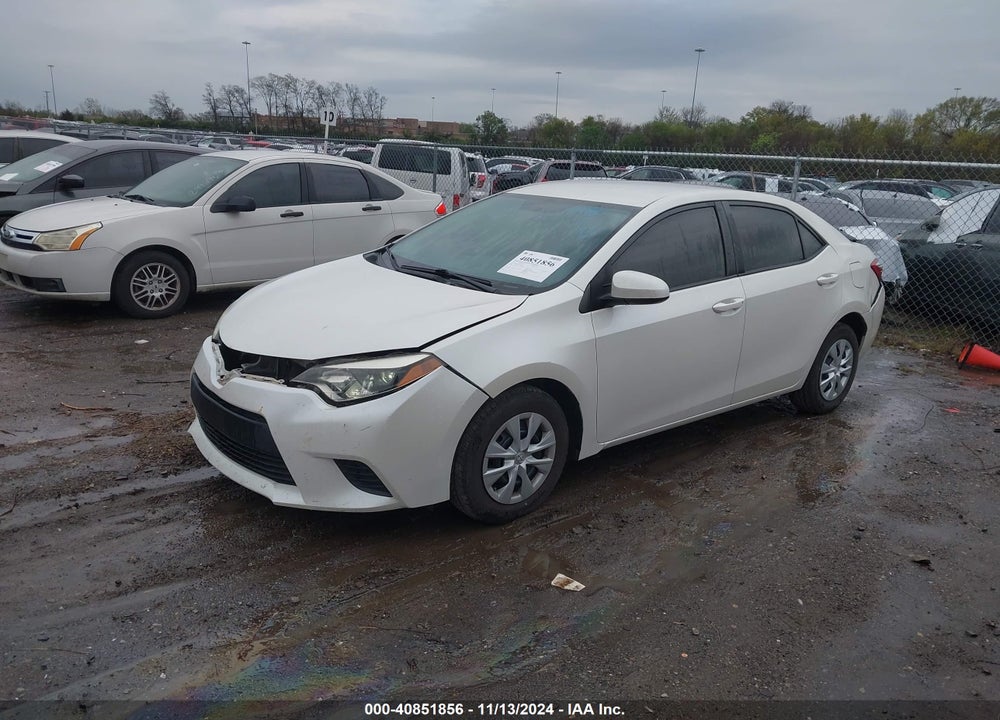 2014 TOYOTA COROLLA LE ECO VIN: 5YFBPRHE5EP145430