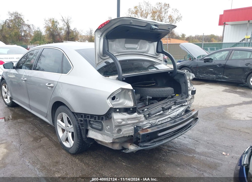 2013 VOLKSWAGEN PASSAT 2.5L SE VIN: 1VWBP7A31DC006073