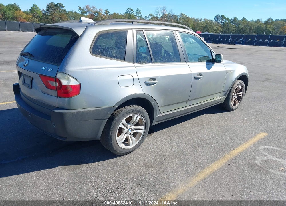 2005 BMW X3 3.0I VIN: WBXPA93475WD05391
