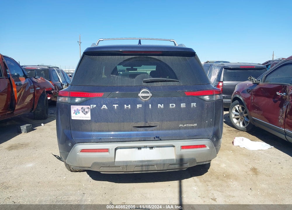 2023 NISSAN PATHFINDER PLATINUM FWD VIN: 5N1DR3DG7PC257838