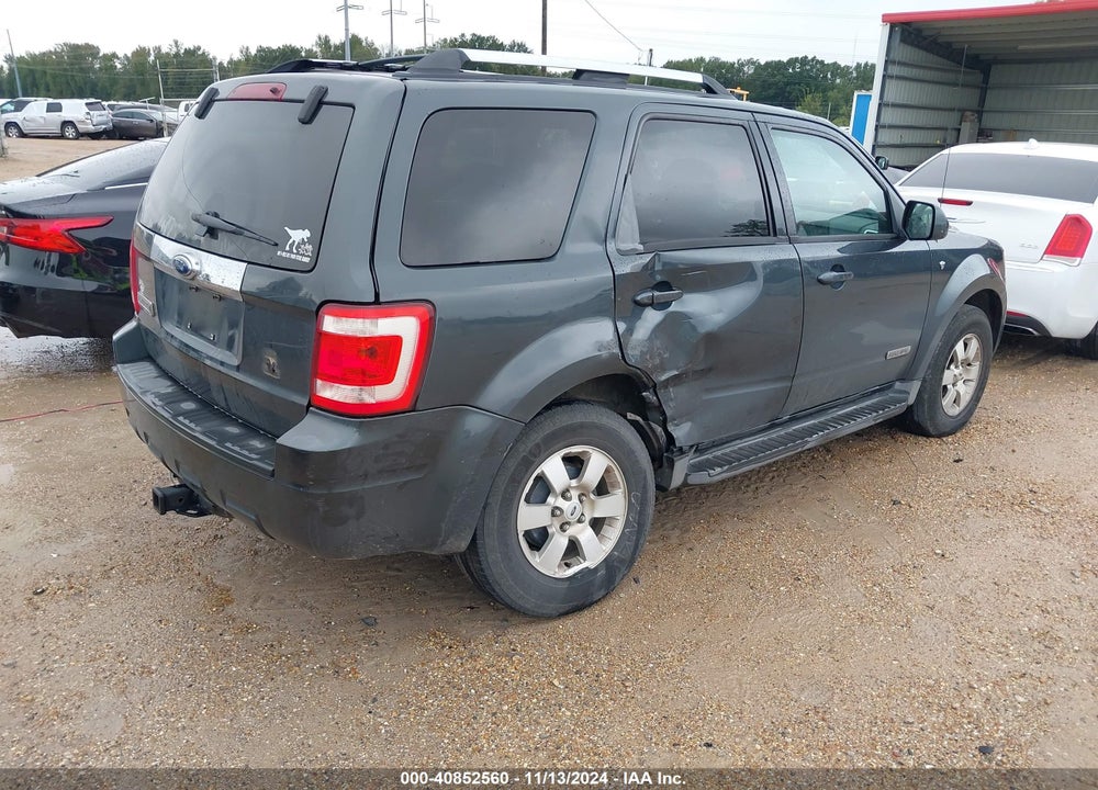 2008 FORD ESCAPE LIMITED VIN: 1FMCU04118KE02934