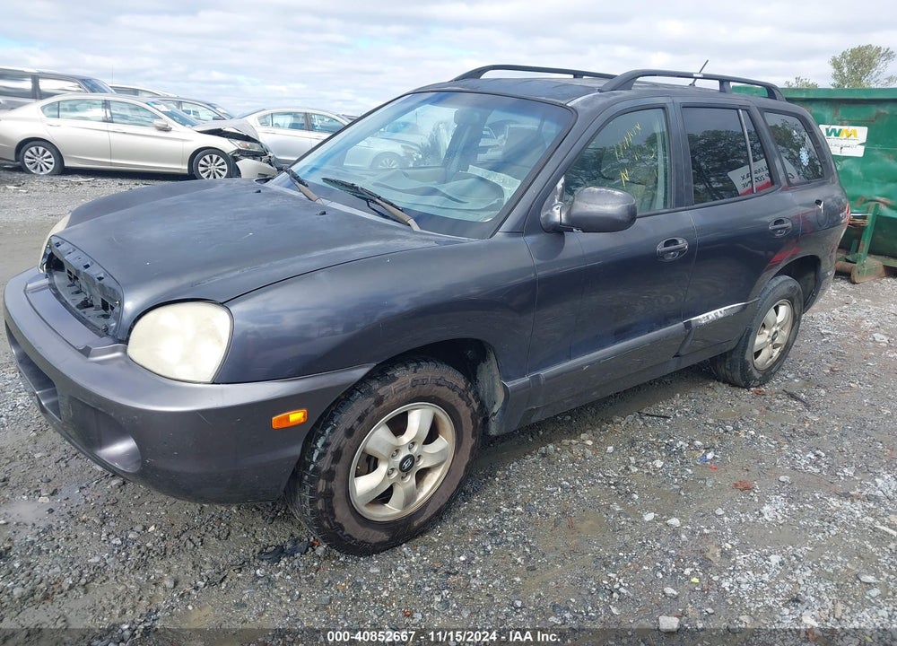 2005 HYUNDAI SANTA FE GLS VIN: KM8SC13D75U941106
