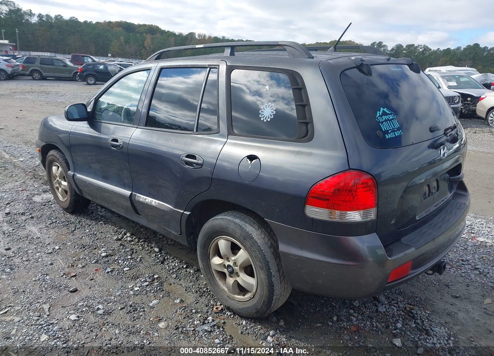2005 HYUNDAI SANTA FE GLS VIN: KM8SC13D75U941106