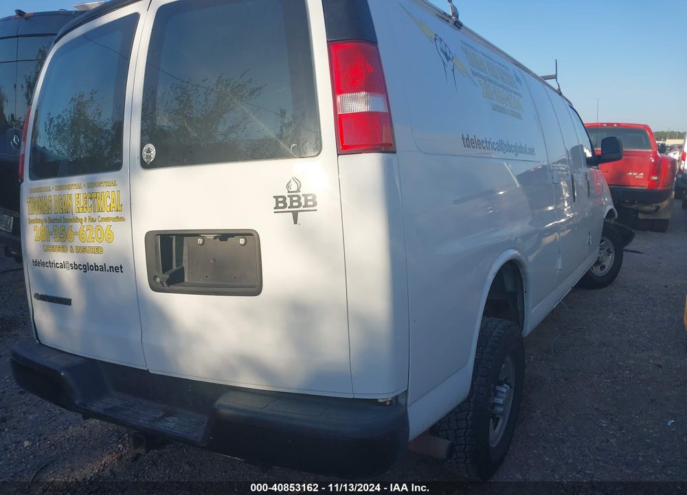 2020 CHEVROLET EXPRESS CARGO RWD 3500 EXTENDED WHEELBASE WT VIN: 1GCZGHFG3L1271915