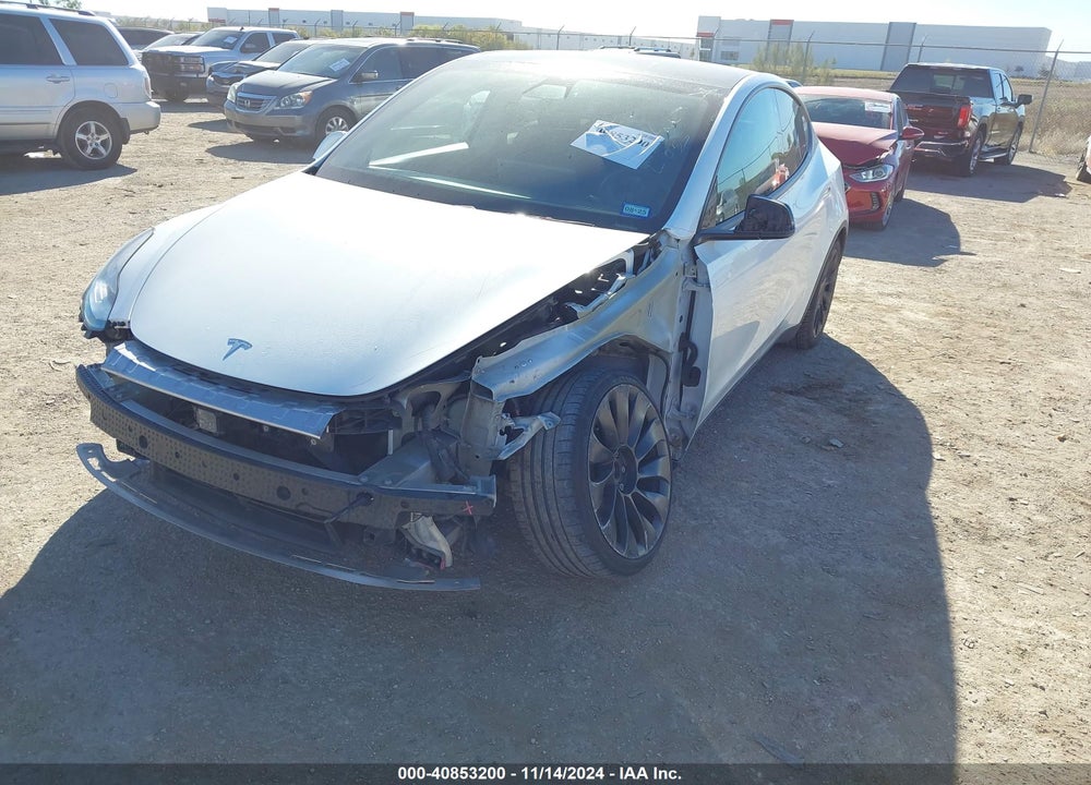 2020 TESLA MODEL Y LONG RANGE DUAL MOTOR ALL-WHEEL DRIVE VIN: 5YJYGDEEXLF027187