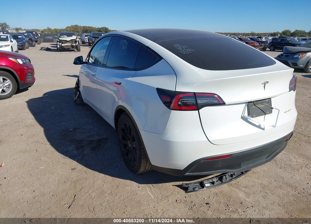2020 TESLA MODEL Y LONG RANGE DUAL MOTOR ALL-WHEEL DRIVE VIN: 5YJYGDEEXLF027187