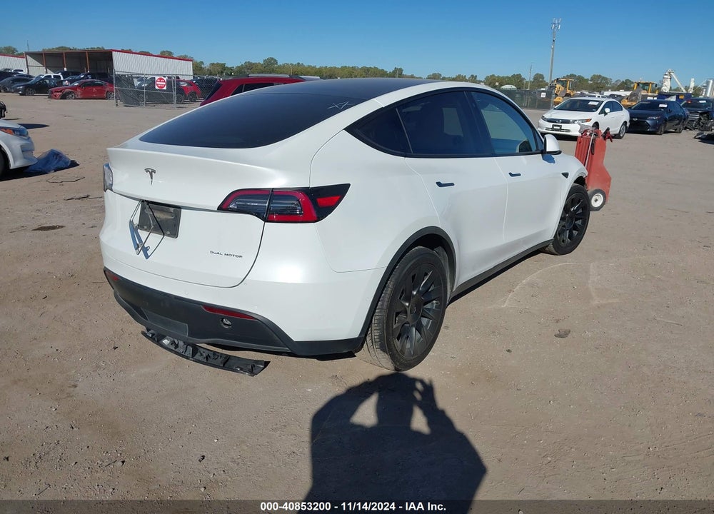 2020 TESLA MODEL Y LONG RANGE DUAL MOTOR ALL-WHEEL DRIVE VIN: 5YJYGDEEXLF027187