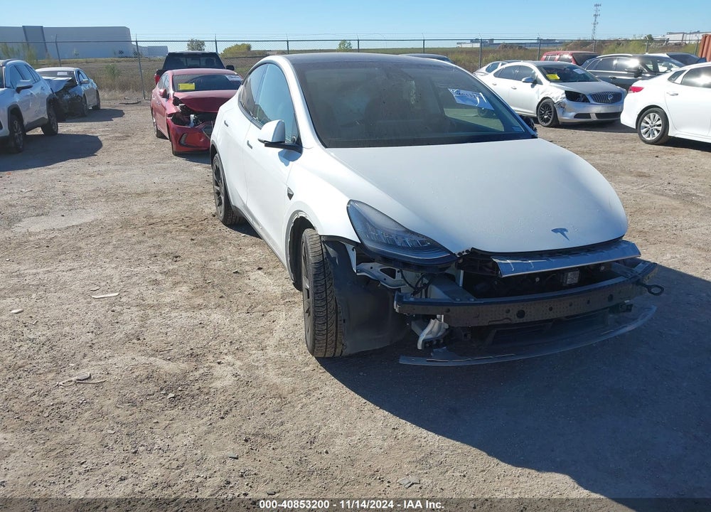 2020 TESLA MODEL Y LONG RANGE DUAL MOTOR ALL-WHEEL DRIVE VIN: 5YJYGDEEXLF027187