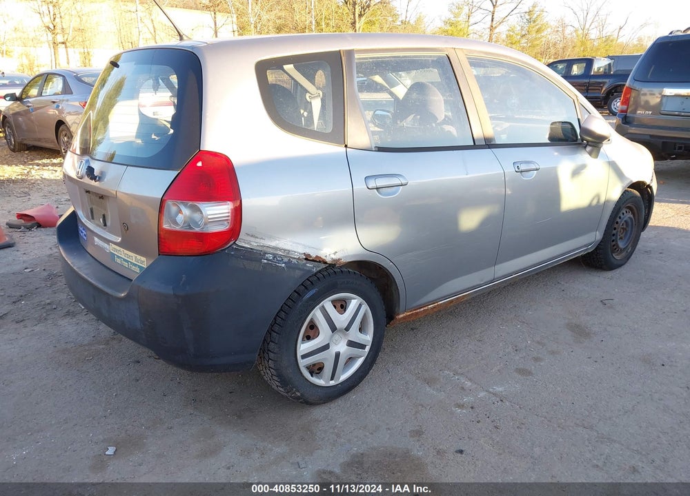 2007 HONDA FIT VIN: JHMGD37437S059036