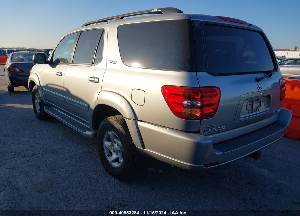 2001 TOYOTA SEQUOIA SR5 V8 VIN: 5TDBT44A71S003521