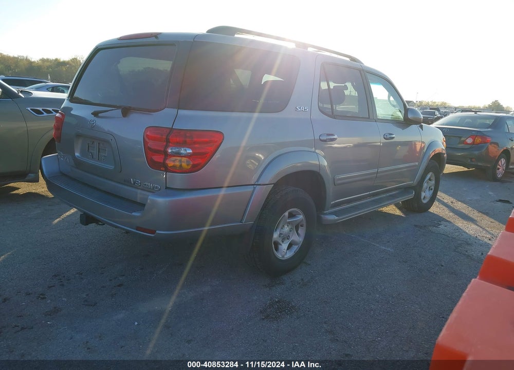 2001 TOYOTA SEQUOIA SR5 V8 VIN: 5TDBT44A71S003521