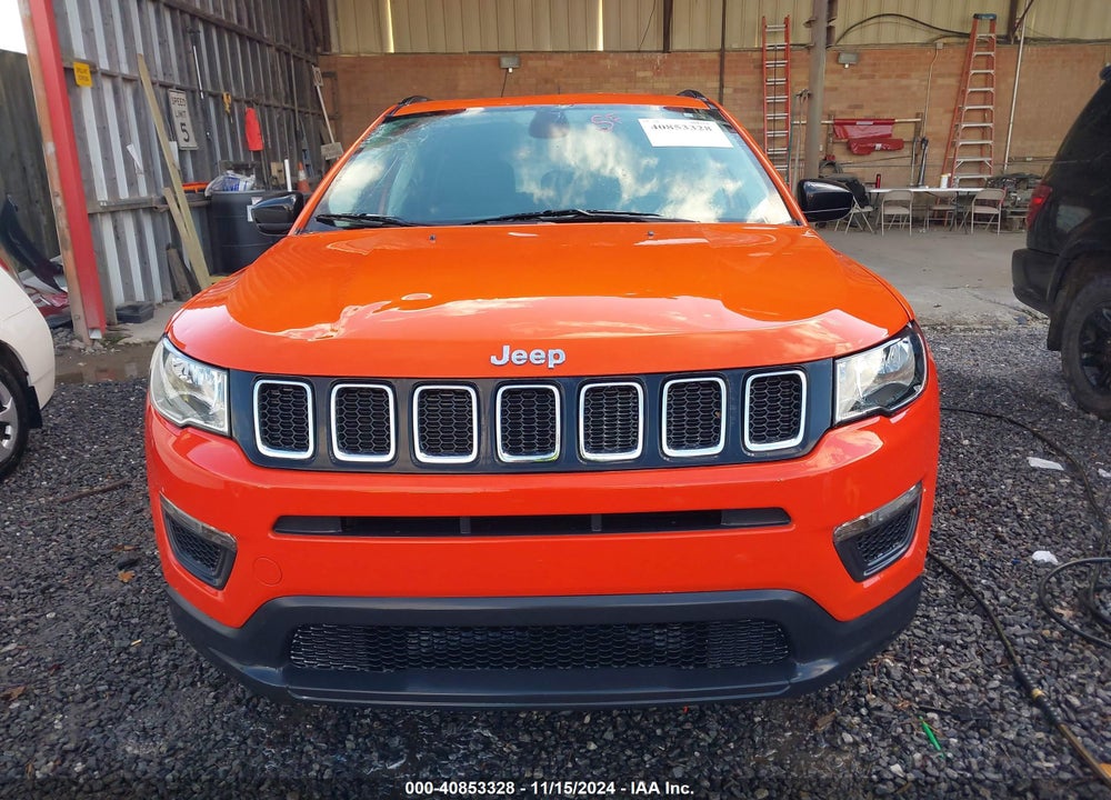 2018 JEEP COMPASS SPORT FWD VIN: 3C4NJCAB7JT286096