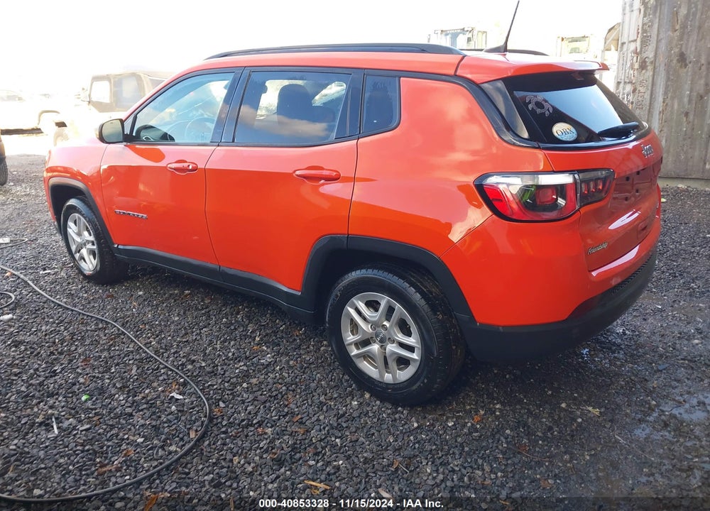 2018 JEEP COMPASS SPORT FWD VIN: 3C4NJCAB7JT286096