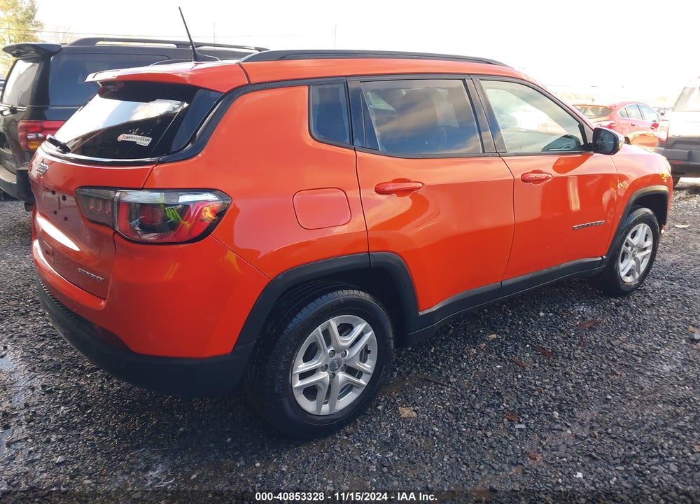 2018 JEEP COMPASS SPORT FWD VIN: 3C4NJCAB7JT286096