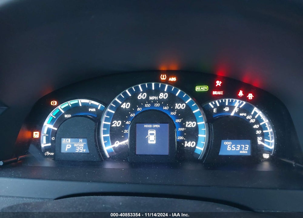 2012 TOYOTA CAMRY HYBRID XLE VIN: 4T1BD1FK4CU052932