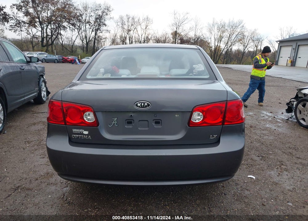 2008 KIA OPTIMA LX VIN: KNAGE123685209039