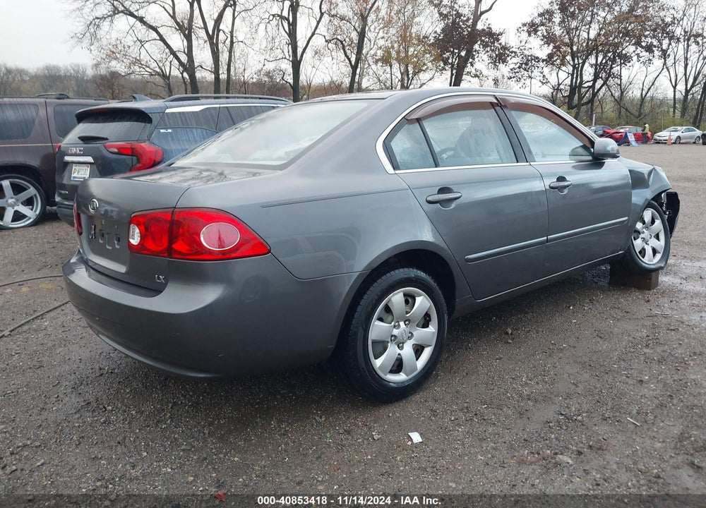 2008 KIA OPTIMA LX VIN: KNAGE123685209039