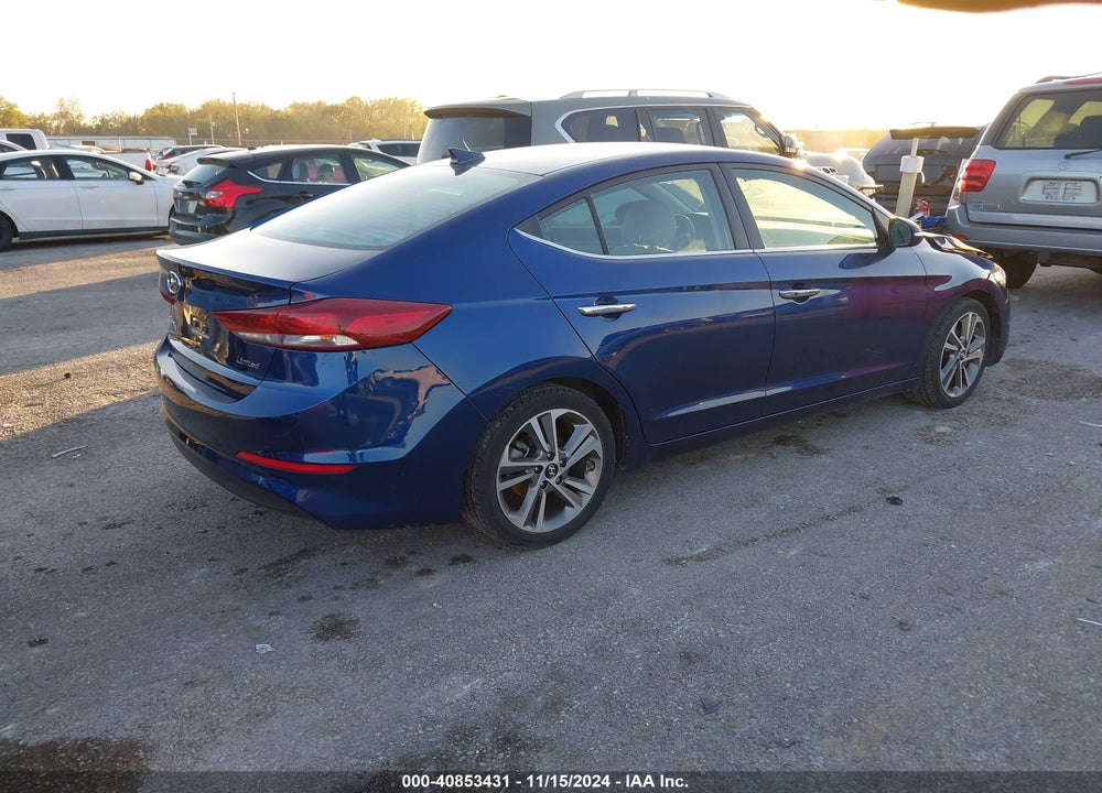 2017 HYUNDAI ELANTRA LIMITED VIN: 5NPD84LF4HH051159