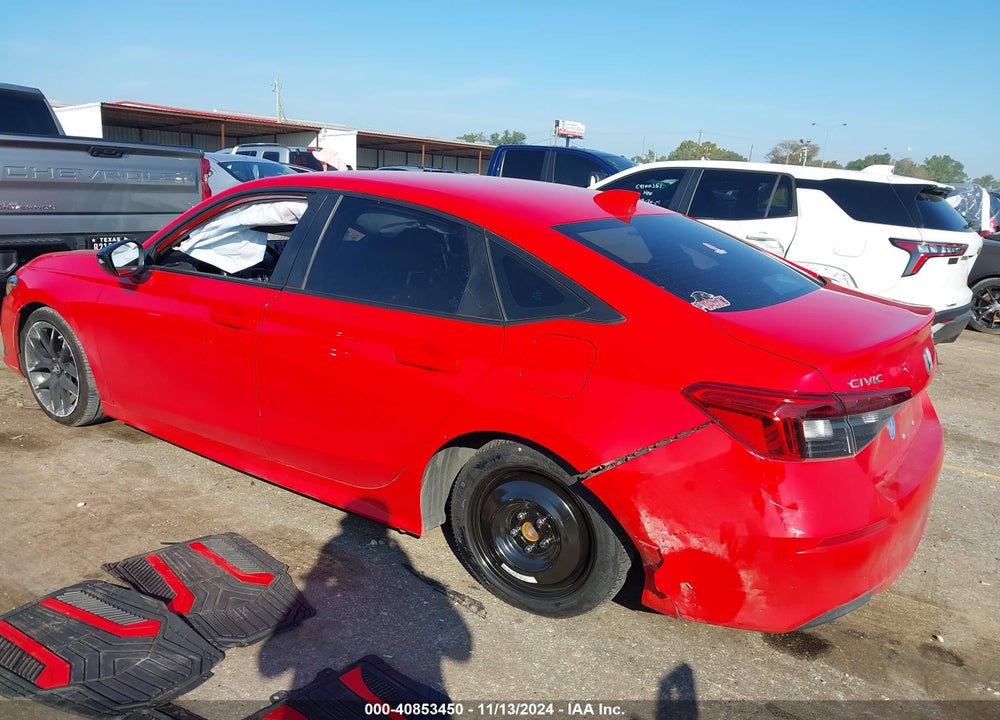 2022 HONDA CIVIC VIN: 2HGFE2F56NH541522