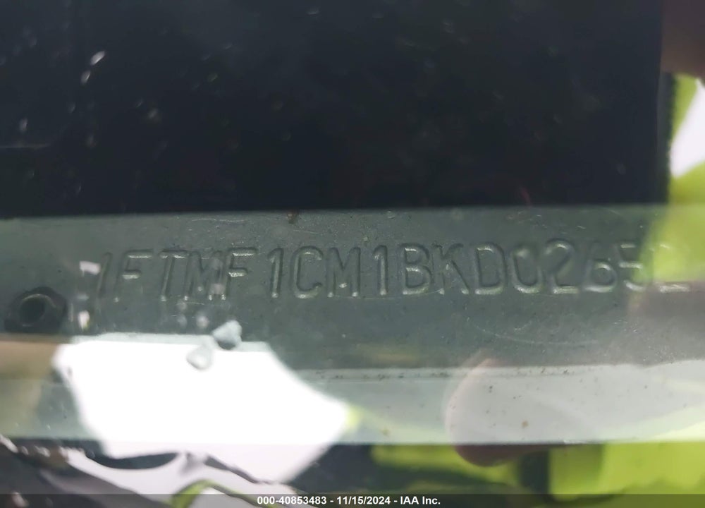2011 FORD F-150 XL VIN: 1FTMF1CM1BKD02652