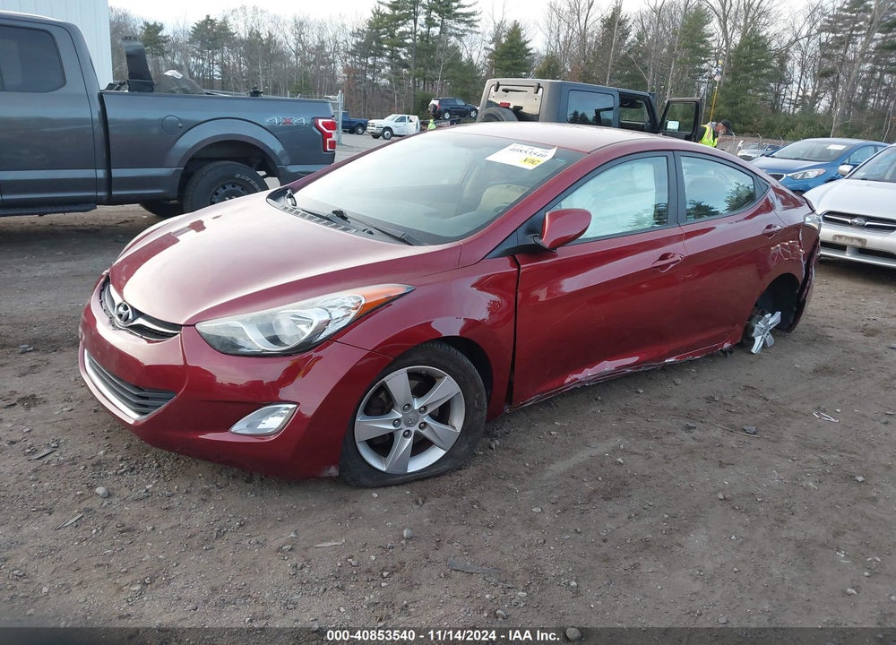 2013 HYUNDAI ELANTRA GLS VIN: 5NPDH4AE1DH286669