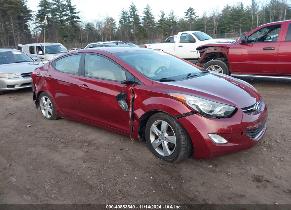 2013 HYUNDAI ELANTRA GLS VIN: 5NPDH4AE1DH286669