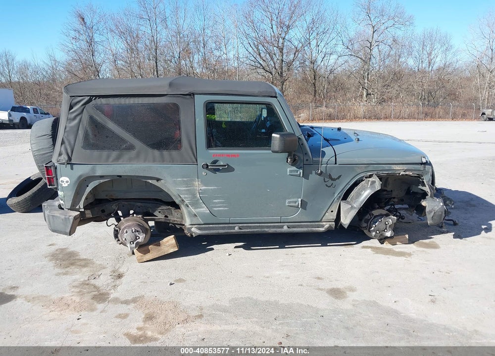 2014 JEEP WRANGLER SPORT VIN: 1C4AJWAGXEL129658