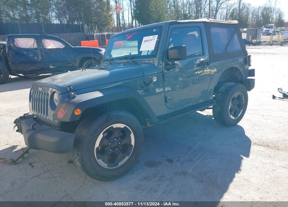 2014 JEEP WRANGLER SPORT VIN: 1C4AJWAGXEL129658