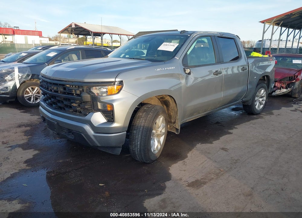 2023 CHEVROLET SILVERADO 1500 4WD SHORT BED CUSTOM VIN: 1GCPDBEK3PZ257412