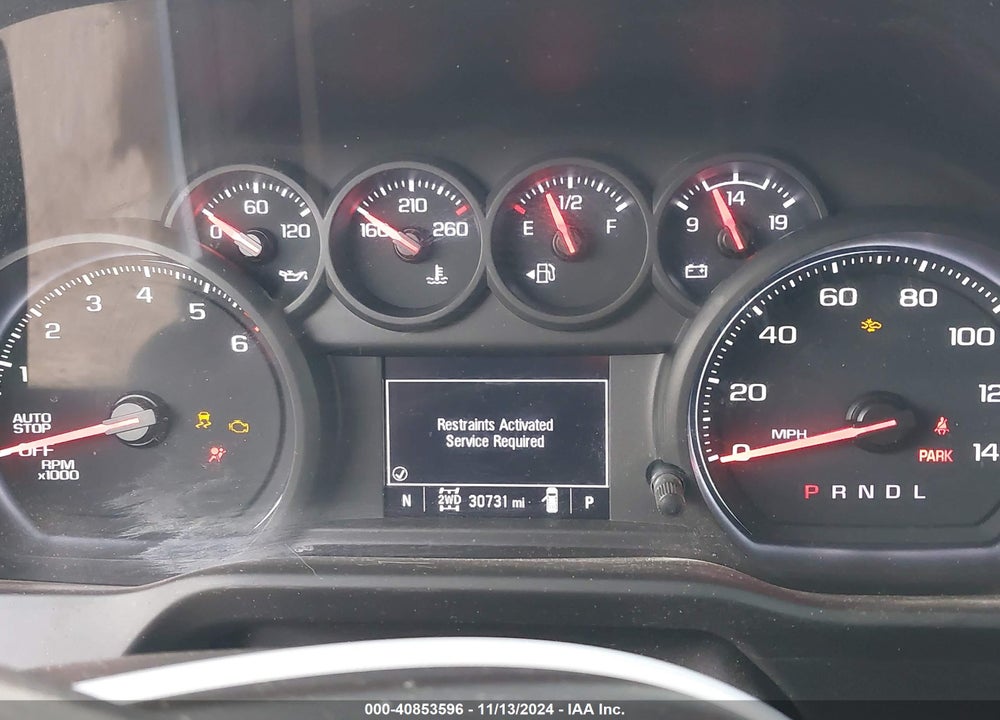 2023 CHEVROLET SILVERADO 1500 4WD SHORT BED CUSTOM VIN: 1GCPDBEK3PZ257412