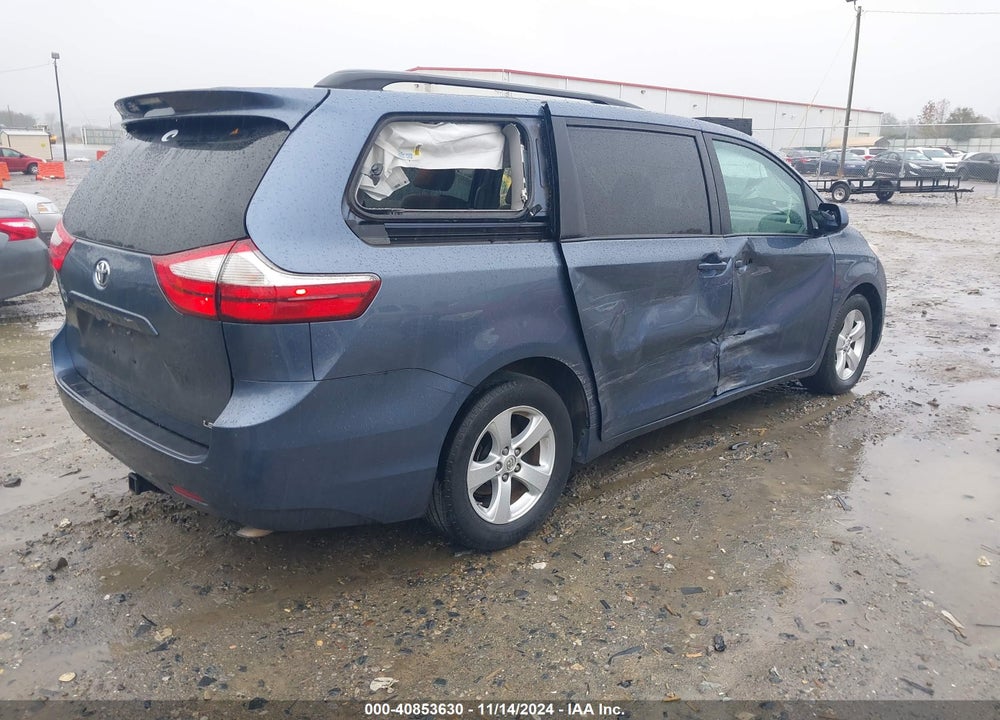 2016 TOYOTA SIENNA LE 8 PASSENGER VIN: 5TDKK3DC2GS724661