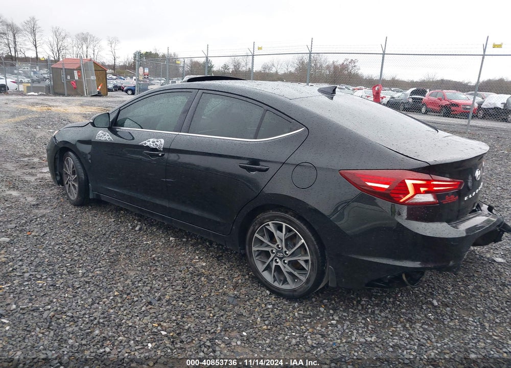 2019 HYUNDAI ELANTRA LIMITED VIN: 5NPD84LF0KH409428